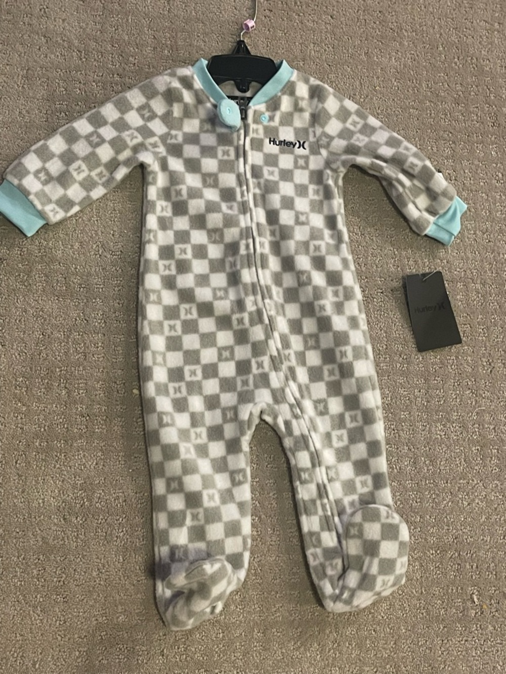 Hurley NWT 9m fleece sleeper baby